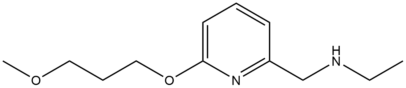 N-Ethyl-6-(3-methoxypropoxy)-2-pyridinemethanamine 结构式
