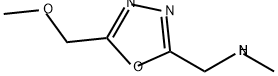 [5-(METHOXYMETHYL)-1,3,4-OXADIAZOL-2-YL]-N-METHYLMETHANAMINE 结构式