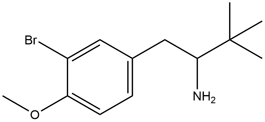 Benzeneethanamine, 3-bromo-α-(1,1-dimethylethyl)-4-methoxy- 结构式