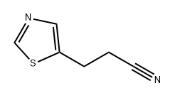 3-(噻唑-5-基)丙腈 结构式