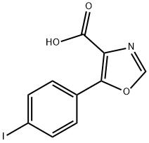 5-(4-iodophenyl)-1,3-oxazole-4-carboxylic acid 结构式