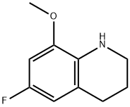 6-氟-8-甲氧基-1,2,3,4-四氢喹啉 结构式