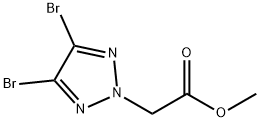 2H-1,2,3-Triazole-2-acetic acid, 4,5-dibromo-, methyl ester 结构式