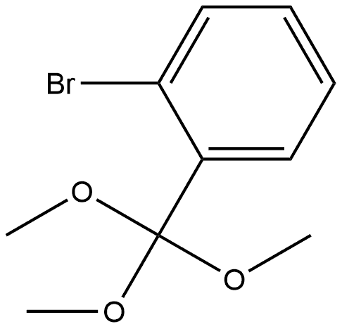 1-溴-2-(三甲氧基甲基)苯 结构式