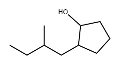 2-(2-甲基丁基)环戊烷-1-醇 结构式