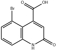 5-溴-2-氧代-1,2-二氢喹啉-4-羧酸 结构式