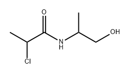 2-氯-N-丙-2-羟基丙酰胺 结构式