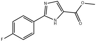 1H-Imidazole-5-carboxylic acid, 2-(4-fluorophenyl)-, methyl ester 结构式
