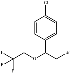 1-(2-溴-1-(2,2,2-三氟乙氧基)乙基)-4-氯苯 结构式