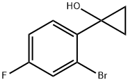 1-(2-溴-4-氟苯基)环丙醇 结构式