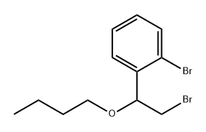1-溴-2-(2-溴-1-丁氧基乙基)苯 结构式