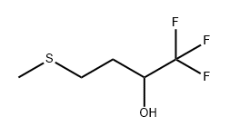 1,1,1-三氟-4-(甲基硫代)丁烷-2-醇 结构式