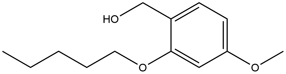 4-Methoxy-2-(pentyloxy)benzenemethanol 结构式