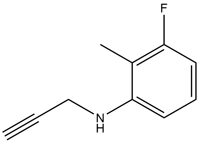 3-Fluoro-2-methyl-N-2-propyn-1-ylbenzenamine 结构式