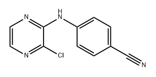 Benzonitrile, 4-[(3-chloro-2-pyrazinyl)amino]- 结构式