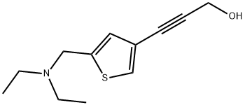 3-(5-((二乙氨基)甲基)噻吩-3-基)丙-2-炔-1-醇 结构式