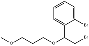 1-溴-2-(2-溴-1-(3-甲氧基丙氧基)乙基)苯 结构式