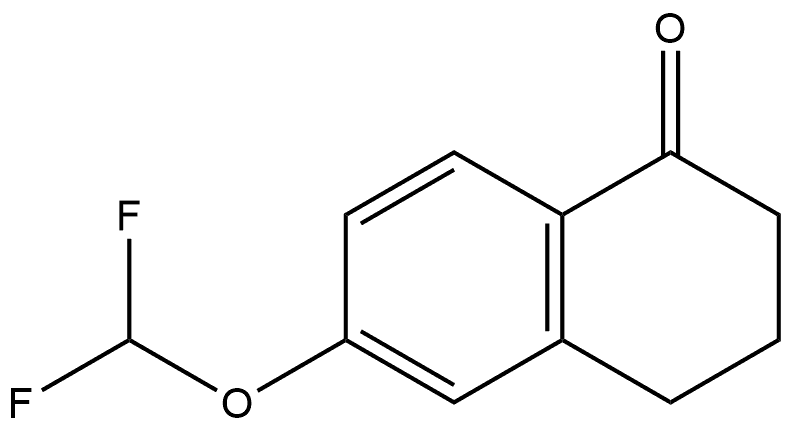 6-(Difluoromethoxy)-3,4-dihydro-1(2H)-naphthalenone 结构式