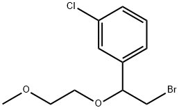 1-(2-溴-1-(2-甲氧基乙氧基)乙基)-3-氯苯 结构式
