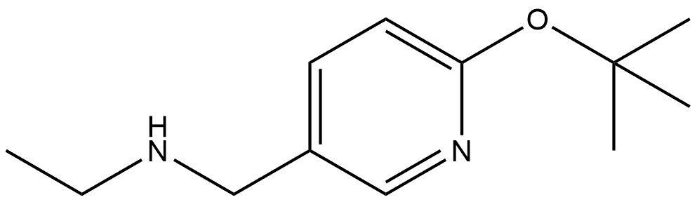 6-(1,1-Dimethylethoxy)-N-ethyl-3-pyridinemethanamine 结构式