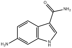 6-胺-1H-吲哚-3-甲酰胺 结构式