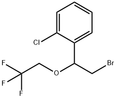 1-(2-溴-1-(2,2,2-三氟乙氧基)乙基)-2-氯苯 结构式