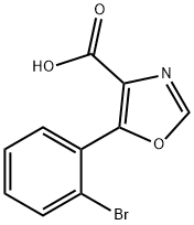 5-(2-bromophenyl)-1,3-oxazole-4-carboxylic acid 结构式