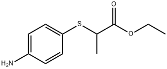 2-((4-氨基苯基)硫代)丙酸乙酯 结构式