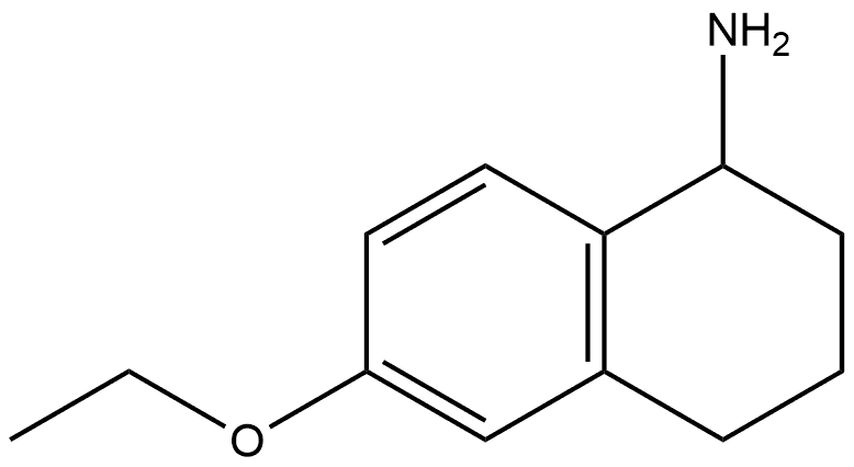 6-ethoxy-1,2,3,4-tetrahydronaphthalen-1-amine 结构式