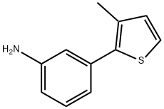 3-(3-Methyl-2-thienyl)benzenamine 结构式