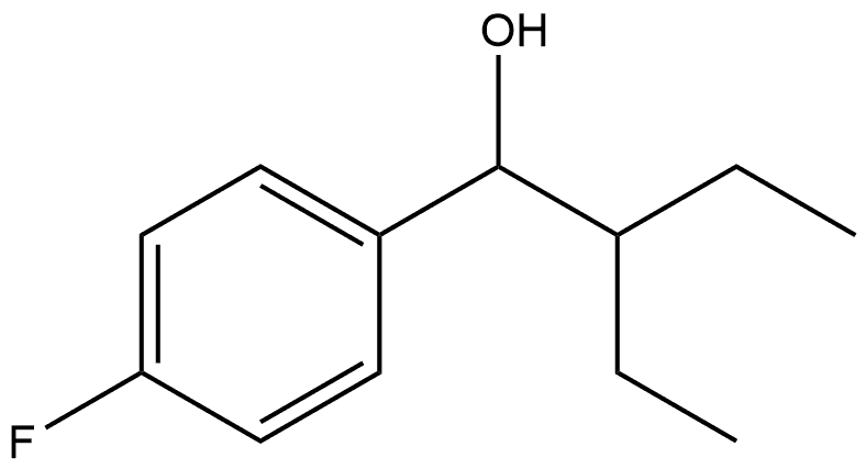 α-(1-Ethylpropyl)-4-fluorobenzenemethanol 结构式