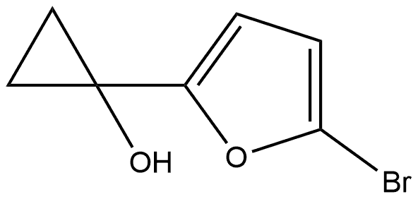 1-(5-Bromo-2-furanyl)cyclopropanol 结构式