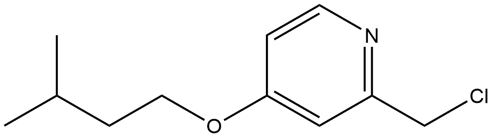 2-(Chloromethyl)-4-(3-methylbutoxy)pyridine 结构式