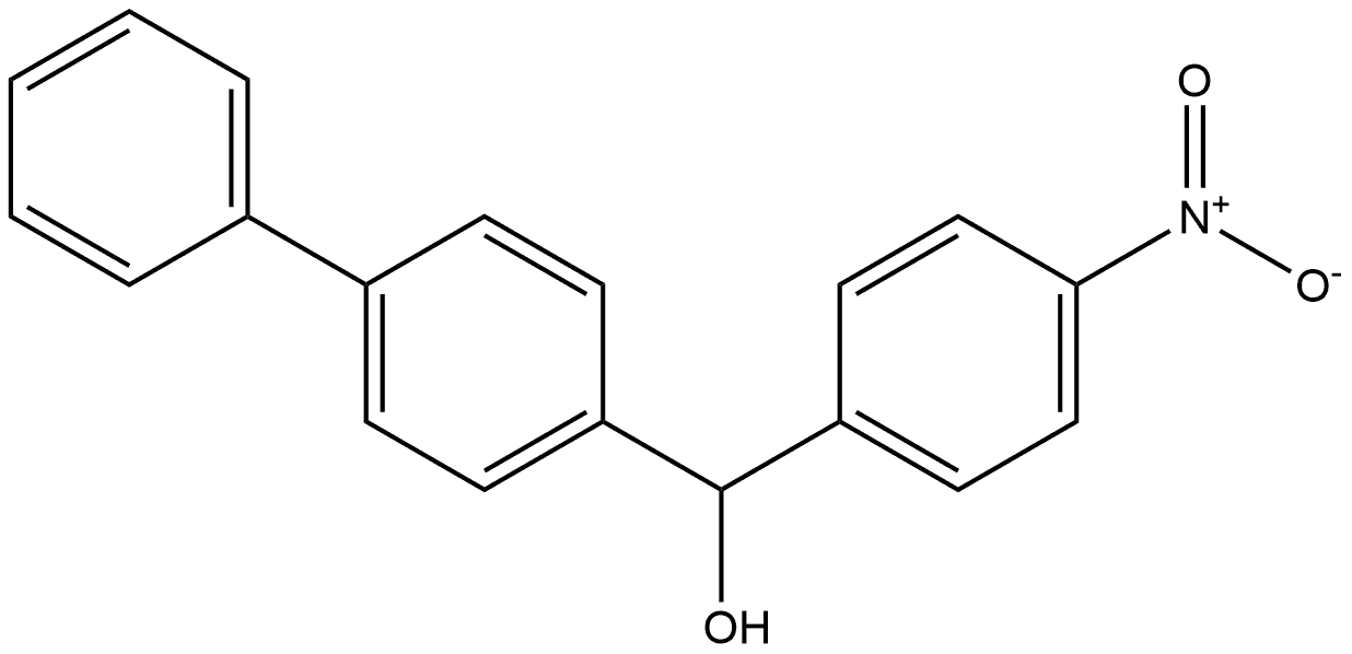 [1,1'-Biphenyl]-4-methanol, α-(4-nitrophenyl)-, (+)- 结构式