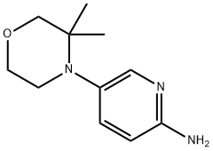 5-(3,3-dimethylmorpholin-4-yl)pyridin-2-amine 结构式