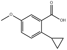 2-(Cyclopropyl)-5-methoxybenzoic acid 结构式