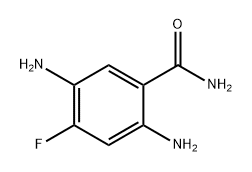 2,5-二氨基-4-氟苯甲酰胺 结构式