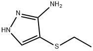 4-(乙硫基)-1H-吡唑-3-胺 结构式