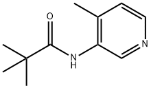 Propanamide, 2,2-dimethyl-N-(4-methyl-3-pyridinyl)- 结构式