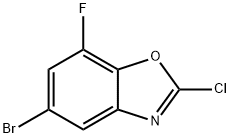 5-溴-2-氯-7-氟苯并噁唑 结构式