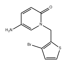 5-氨基-1-((3-溴噻吩-2-基)甲基)吡啶-2(1H)-酮 结构式