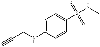 N-甲基-4-(丙-2-炔-1-基氨基)苯磺酰胺 结构式