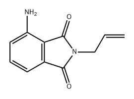 2-烯丙基-4-氨基异吲哚炔-1,3-二酮 结构式