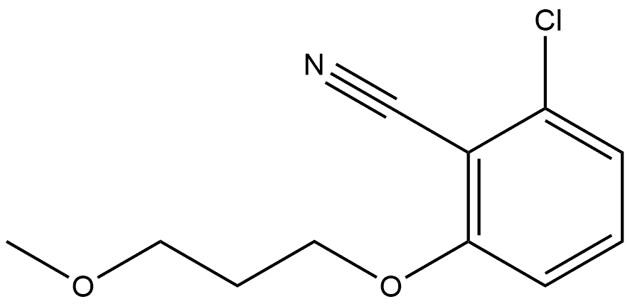 2-Chloro-6-(3-methoxypropoxy)benzonitrile 结构式