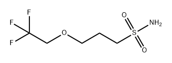 3-(2,2,2-三氟乙氧基)丙烷-1-磺酰胺 结构式