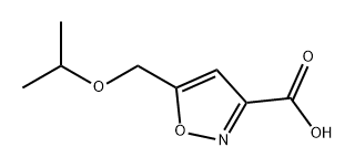5-(异丙氧基甲基)异噁唑-3-羧酸 结构式