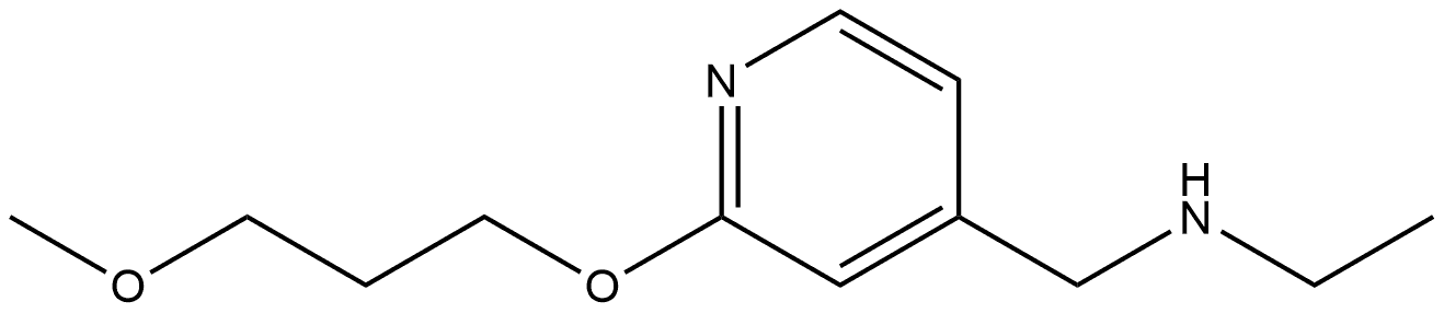 N-Ethyl-2-(3-methoxypropoxy)-4-pyridinemethanamine 结构式