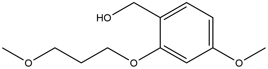 4-Methoxy-2-(3-methoxypropoxy)benzenemethanol 结构式