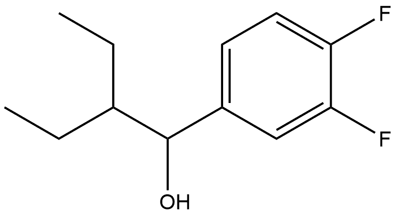 α-(1-Ethylpropyl)-3,4-difluorobenzenemethanol 结构式