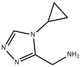 (4-环丙基-4H-1,2,4-三唑-3-基)甲胺 结构式